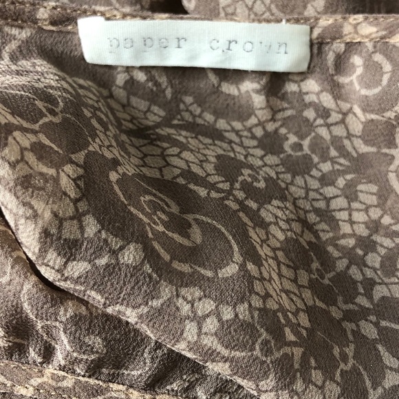 PAPER CROWN silk chiffon top | M - Picture 2 of 7